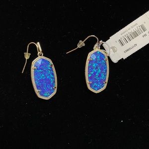 Kendra Scott Dani Kyocera Violet Opal Earrings